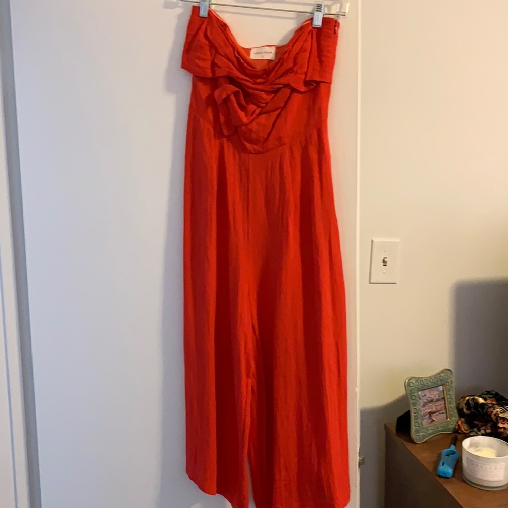 Red jumpsuit